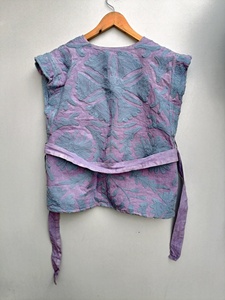 Chaleco Corto Vintage Sin Mangas de Algodón y Terciopelo para Invierno, Estilo Bohemio, Hecho a Mano, para Festivales, Regalo para Ella - Product Image 2