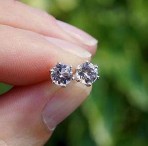 Natural Peach Morganite <b>Stud</b> Earrings 925 Sterling <b>Silver</b> Gold Plated 5mm Luxury Gemstone Jewelry Elegant Gift Her - Product Image 2