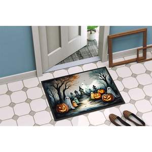 Ghosts Spooky Halloween Paillasson antidérapant lavable à poils bas 24H X 36W Tapis d'entrée intérieur et extérieur pour porte d'entrée - Product Image 4