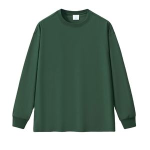 T-shirts à manches longues en coton biologique pour hommes Fournisseur écologique OEM T-shirts à manches longues lourds pour hommes Vente en gros en vrac - Product Image 1