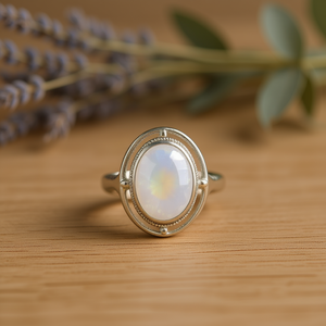 11.6 Gram Fashion <b>Ring</b> with <b>Moonstone</b> Stone - Product Image 3