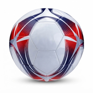 Balón de Fútbol Profesional con Serigrafía en Blanco, Rojo y Azul - Product Image 1