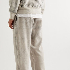 OEM Men Acid Wash Tracksuit Set Puff Print Hoodie Jogger <b>Pants</b> Premium Cotton Streetwear Apparel - Product Image 3