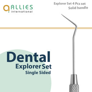 Kit de Exploración Dental de 4 Piezas: Pinzas, Espejo y Explorador Básico de Acero Inoxidable de Alta Calidad - Product Image 5