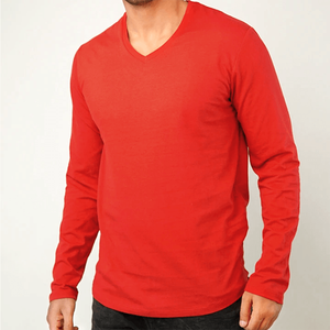 เสื้อยืดแขนยาวผู้ชาย ผลิตจากผ้าฝ้ายเนื้อนุ่ม ระบายอากาศได้ดี สวมใส่สบาย เหมาะสำหรับใส่ลำลองทุกวัน และจับคู่กับเสื้อผ้าได้อย่างลงตัว - Product Image 6