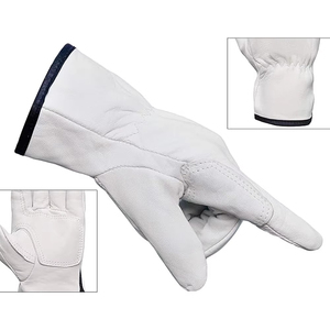Guantes de Conducción de Cuero de Cabra de Primera Calidad, Cómodos y Protectores, con Palma y Puño Reforzados - Product Image 5