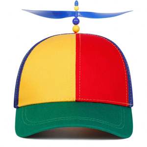 Gorra de béisbol con diseño de libélula de bambú arcoíris, divertida, con hélice de helicóptero, para aventura, gorra snapback para adultos, niños y niñas - Product Image 4