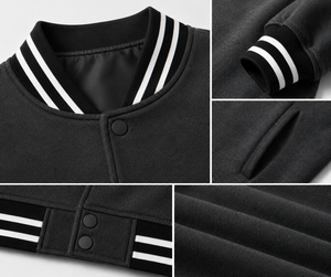 Fashion Forward <b>Long</b> Canvas Varsity <b>Jacket</b> Built Premium Softness Durable Structure Waterproof Breathable for Modern Casual - Product Image 6