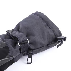 Gants de ski en cuir pour hommes et femmes, pour les sports d'hiver en plein air, avec sangle de sécurité au poignet - Product Image 4
