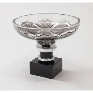 Bol en métal artisanal de designer, élégant, pour intérieur, style hôtelier, décoration intérieure, plaqué, style américain, rond, sûr, grand, pour grossistes - Product Image 4