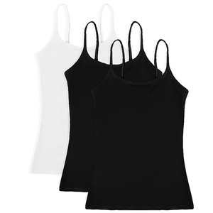 Conjunto de Pijama de Talla Grande para Mujer, de Poliéster/Algodón, sin Mangas, con Encaje, Sexy, Informal, para Dormir - Product Image 3