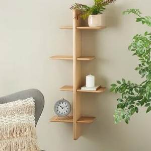 Étagères murales flottantes en bois modernes faites à la main pour livres, plantes, photos, décorations et rangement domestique, salle de bain, salon - Product Image 2