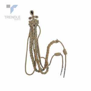Aiguillette tressée artisanale haut de gamme en fil de bullion avec embouts métalliques pour usage cérémoniel et extérieur - Product Image 3