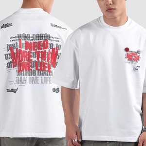 Nouveaux t-shirts pour hommes avec impression en relief, confortables et respirants, 100% coton, coupe ample, bonne qualité, en provenance du Pakistan - Product Image 4