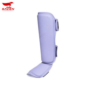 Protège-tibias réglables en cuir synthétique de haute qualité pour entraînement Muay Thai MMA avec fermeture auto-agrippante – Vente en gros - Product Image 6