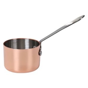 Casseroles en cuivre, design minimaliste rond, poignée en bois, compatibles four, sans couvercle, compatibles induction, usage général - Product Image 5