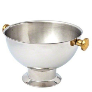 Aluminum Wine Cooler Bowl Antique Silver <b>Footed</b> Champagne <b>Ice</b> Bucket Tub With Swan Handles For Wedding Party & Hotel Table Decor - Product Image 5