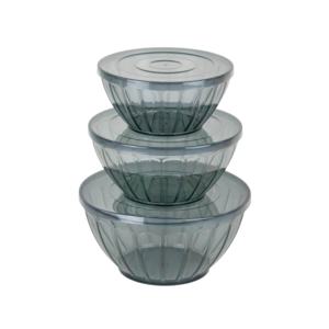 Ensaladera de plástico ecológica sin BPA más vendida, tapa abatible a prueba de fugas, diseño apilable, hogar, oficina, fiesta de preparación de comidas - Product Image 4