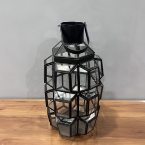 Farol Decorativo de Hierro para Decoración del Hogar, Acabado Negro, Navidad, Día de San Valentín - Product Image 2