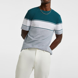 T-shirt imprimé de haute qualité pour hommes, 100% coton et polyester, col rond, broderie, vêtements pour hommes, t-shirt pour hommes - Product Image 4