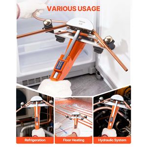 Kit Piegatubi Compatto da 7/8 Pollici con Funzione a Cricchetto, Matrici in Lega di Alluminio da 1/4, Utensile Manuale per Piegatura Tubi - Product Image 6