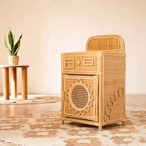 Juguete de Lavadora de Mimbre Natural, Sostenible y Hecho a Mano, Juego de Imitación de Lavandería, Muebles de Juguete Montessori para Niños - Product Image 5