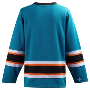 Maillot de hockey sur glace personnalisé tendance avec impression numérique, en tissu maillé respirant professionnel anti-UV, vente en gros, 100% coton - Product Image 2