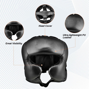 Casco de Boxeo de Cuero PU de la Mejor Calidad Five B, Protector de Cabeza para Sparring, Unisex, para Adultos, con Cierre de Velcro - Product Image 4