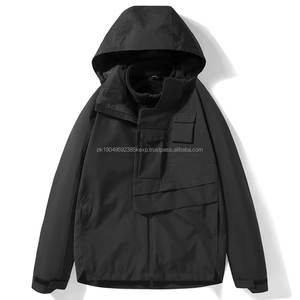 Chaqueta con Capucha y Cremallera para Hombre, Impermeable y Cortavientos, para Otoño, 100% Poliéster, Manga Regular, Estilo Informal - Product Image 5