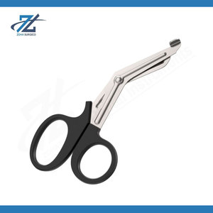 กรรไกรตัดผ้าพันแผลลิสเตอร์ 5.5 นิ้ว แบบใช้ซ้ำได้ ทำจากสแตนเลส สำหรับพยาบาล ใช้ในกรณีฉุกเฉิน มีหลายสี ใช้สำหรับการผ่าตัดและการแพทย์ - Product Image 3