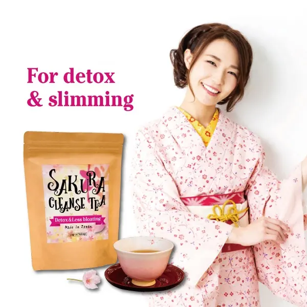 Чай для похудения, диета для похудения, чай для похудения, детоксикация, потеря веса, напиток Сакура, сделано в Японии, чайная компания, OEM, доступная частная торговая марка