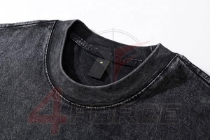 Première classe qualité coton logo personnalisé hommes impression acide lavage t-shirt plaine acide lavage t-shirts prix de gros personnalisé dtg imprimer - Product Image 3