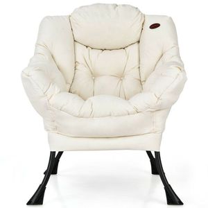 Sedia da Gaming Moderna in Tessuto Poliestere con Tasca Laterale, Design Poltrona Relax - Product Image 4