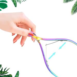 Alicates Profesionales de Acero Inoxidable para Uñas, Curvos, con Punta Biselada Afilada para Uñas Gruesas, Manicura, Pedicura, Uso en Adultos, Mandíbula Ancha - Product Image 3