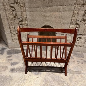 Elegant Handcrafted Teak Wood Magazine <b>Rack</b> - Wholesale B2B - Product Image 2