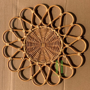 Meilleure vente du Vietnam Plaques de présentation Boho en rotin naturel OEM Offre Spéciale Set de table en osier Plaques de présentation en osier Tapis et tampons - Product Image 6