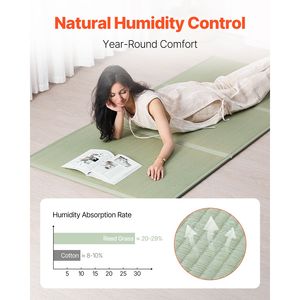 Materasso Tatami Giapponese Pieghevole a Grandezza Naturale in Erba Naturale con Base Antiscivolo Stile Giapponese - Product Image 4
