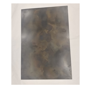 Plaque en acier inoxydable effet brûlé, tôle décorative vieillie par la chaleur, panneau de surface industrielle personnalisé, conception OEM - Product Image 2