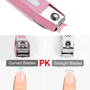 Cortauñas de Cuchilla Curva Avanzada con Diseño de Seguridad, Apertura de Mandíbula Ancha, Herramienta Profesional de Acero Inoxidable para Cortar Uñas - Product Image 3