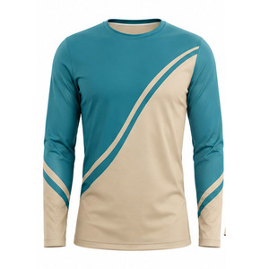 Camiseta Deportiva Personalizada de Manga Larga para Hombre, Ligera, Elástica, para Gimnasio, Running, Fitness, Ropa Deportiva Informal, Marca Privada - Product Image 1