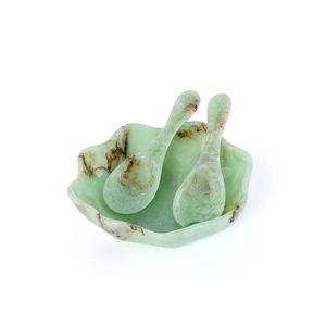 ชามเรซิ่นพรีเมียมทำมือสำหรับสลัด พาสต้า และผลไม้ พร้อมช้อนจาก curio craft - Product Image 3