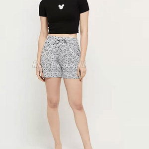 Shorts Casuales para Mujer, Estilo Vintage, 100% Algodón, Transpirables, Impermeables, Tela Ligera, Lavado Desgastado, Ropa de Verano, Pedido al por Mayor, OEM - Product Image 3