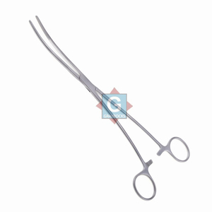 Pinzas Quirúrgicas Curvas Bozeman de 10 Pulgadas, Hemostáticas Manuales, de Acero Inoxidable, Clase I CE, Instrumento de Cirugía General - Product Image 3