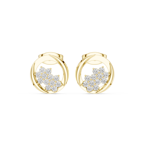 18K Gold Lab Grown Diamond Earrings IGI Certified Round Cut Diamond Stud Earrings D-F VVS-VS Custom design Custom Diamond - Product Image 3