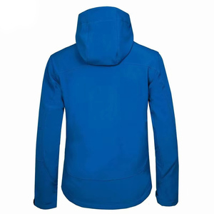 Men Softshell <b>Jacket</b> Fleece Lined Waterproof Windproof Hooded Outdoor Hiking Mountain Coat Red Blue - Product Image 3