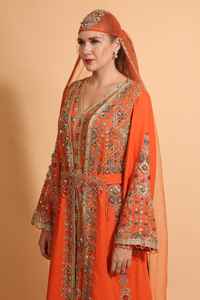 Nouvelle collection de robes kaftan brodées à la main et ornées de perles, vêtements islamiques élégants pour les mariages et les fêtes, respirants et confortables - Product Image 4