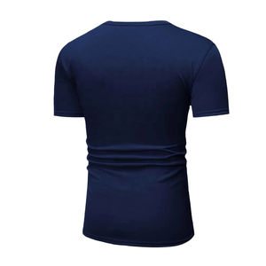 Camiseta de Cuello en V para Hombre, 100% Algodón, Corte Regular, Diseño de Logotipo Personalizado, Alta Calidad, Transpirable, Secado Rápido - Product Image 2