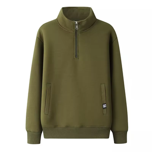 Pull-over décontracté pour homme de qualité supérieure, avec fermeture éclair 1/4, col zippé, grande taille, idéal pour l'hiver - Product Image 3