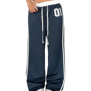 กางเกงลำลองผู้หญิงเอวสูงทรงตรงสำหรับใส่ทำงานประจำวัน กางเกงทำงานผู้หญิงทรงตรงแบบเป็นทางการ - Product Image 1