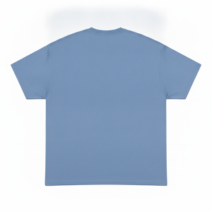 Camiseta de Manga Corta para Hombre, Cuello Redondo, Azul, Corte Regular, Algodón Jersey, Estilo Casual, Color Sólido, Tejido de Punto Liso - Product Image 6